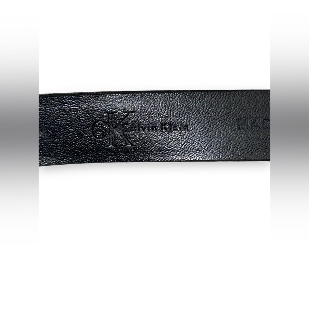 Calvin Klein black rectangular buckle belt s - Picture 5 of 8